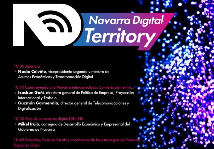 A punto de empezar #NavarraDigitalTerritory. <a href="/Animsa/">Animsa</a> asiste al evento que abre la ministra <a href="/NadiaCalvino/">Nadia Calviño</a> con motivo del Día Mundial de Internet. Organiza <a href="/gob_na/">Gobierno de Navarra</a> <a href="/NASERTIC/">Nasertic</a> <a href="/tracasa/">Tracasa Global</a> <a href="/Sodenavarra/">Sociedad de Desarrollo de Navarra</a> con el fin de atraer tejido empresarial tecnológico e infraestructuras a  #Navarra