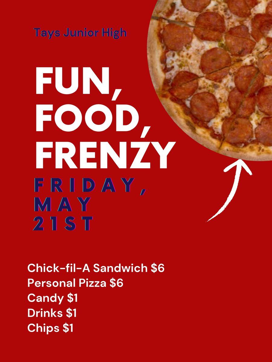 Our last FUN FOOD FRENZY is this FRIDAY!!