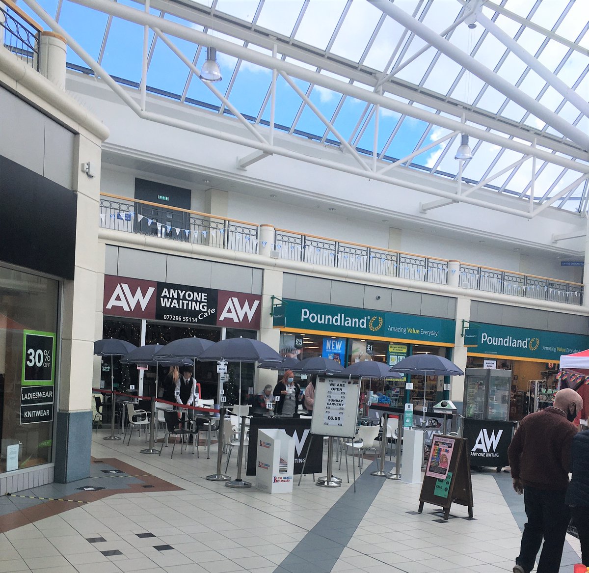 Two fabulous happenings at <a href="/StElliCentre/">St Elli Centre</a> Llanelli TODAY!  Eat or drink in at our new cafes! Bradleys Coffee - Llanelli and Anyone Waiting 
AND
Celebrate #LGBTQ International Day #Llanelli
