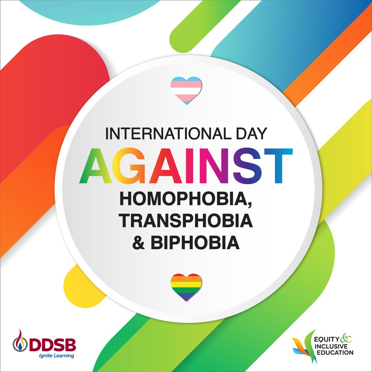 Frenchman's Bay PS (@frenchmansbayps) on Twitter photo May 17 is International Day against Homophobia, Biphobia, and Transphobia. Today,
while celebrating the freedom to love, we also draw attention to the unacceptable
violence and discrimination faced by 2SLGBTQ+people. #WeAreDDSB <a href="/equity_DDSB/">Equity_DDSB</a> May 17 is International Day against Homophobia, Biphobia, and Transphobia. Today,
while celebrating the freedom to love, we also draw attention to the unacceptable
violence and discrimination faced by 2SLGBTQ+people. #WeAreDDSB <a href="/equity_DDSB/">Equity_DDSB</a>