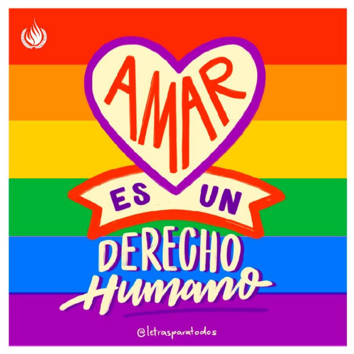 OACNUDH's tweet photo. ❤️🧡💛💚💙💜Los #DerechosHumanos son para todas y todos sin distinción. Sin importar quien eres o a quien amas.

#DefiendeLosDerechosHumanos en el Día contra la Homofobia, la Transfobia y la Bifobia y siempre #IDAHOBIT #JuventudLidera #DerechosLGTBI 🏳️‍🌈🏳️‍⚧️ https://t.co/x7oWQEZWXg