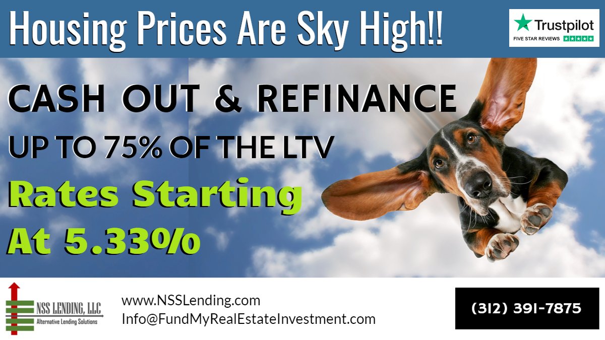 NSSLending's tweet image. Carpe Diem! 
Don't Miss A Great Opportunity to Get CASH OUT of Your Rental Properties! #realestateinvesting #realestateinvestor #buyandhold
Check Out Our Smokin' Review!
Trustpilot.com/Review/NSSLend…
We'll Get It Done!