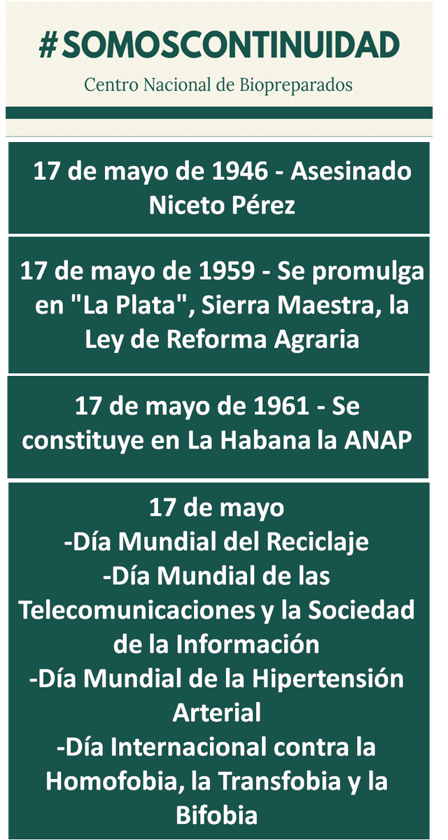 BIOCENCU's tweet photo. #SomosContinuidad https://t.co/iAmZPaisJM