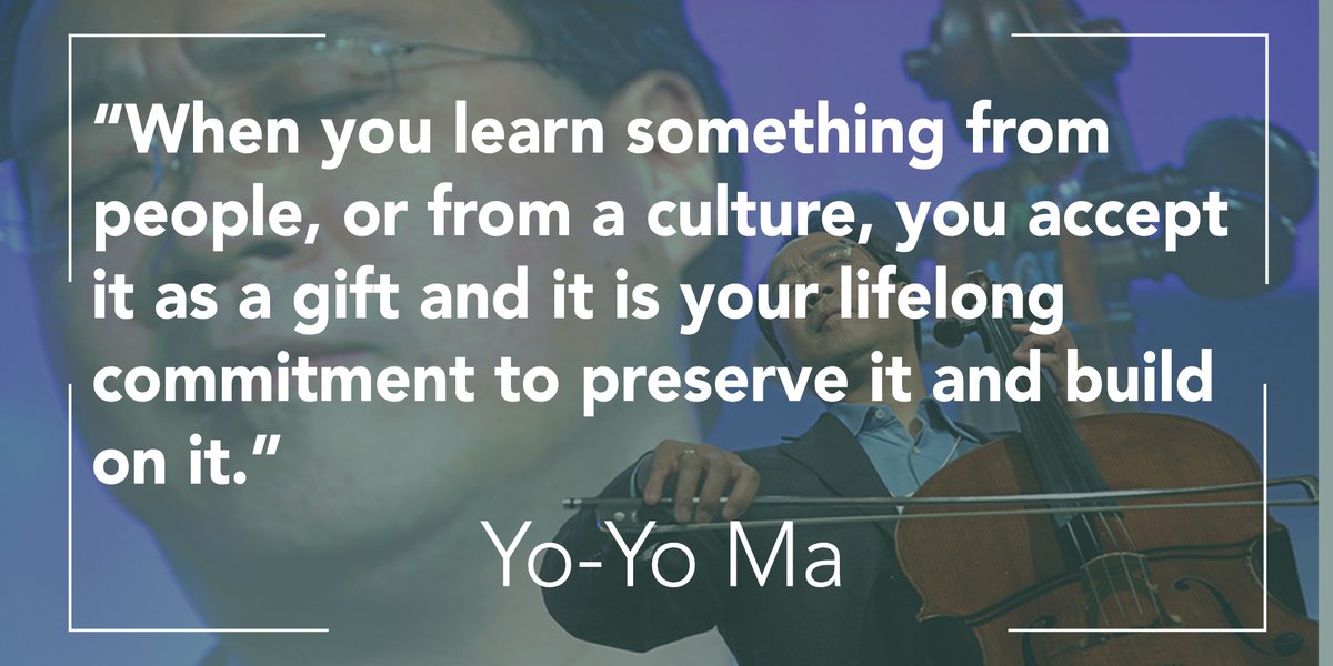 ADEAGoDental's tweet image. Amazing quote from @YoYo_Ma. #MondayMotivation #InspirationalQuote #PreDent #FutureDentists #FutureDDS #Culture