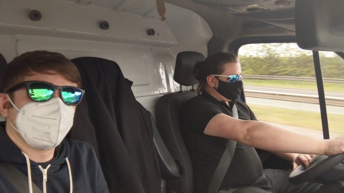 Sunglasses game on point for our install team, ipswich bound! #novumav #installteam #ipswich #avinstall #churchav #churchinstall #ontheroad #inthevan #streamingpackage #streaminginstall