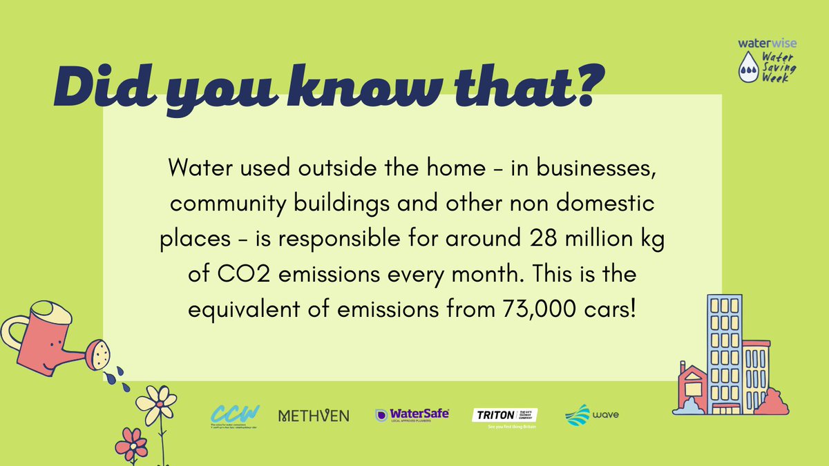It's #WaterSavingWeek. We support <a href="/Waterwise/">Waterwise</a> and their ambition to get people talking about how important water is, and how easy it is to make small changes that make a big difference. You can find out more here: waterwise.org.uk/wsw/