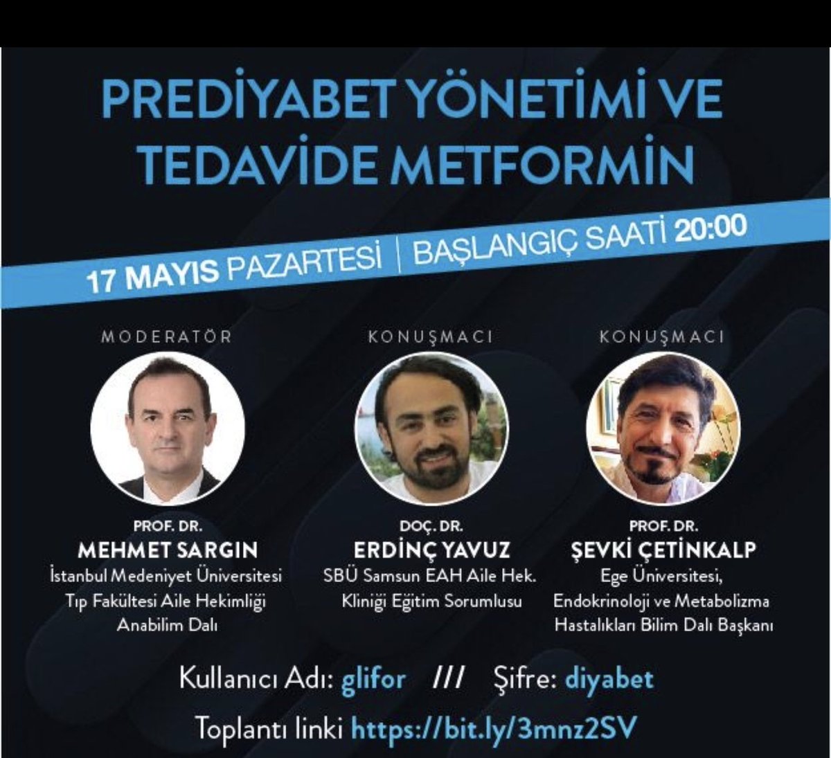 Dört oturumluk serinin sonuncusu. Diyabetle ilgilenenleri bekleriz.