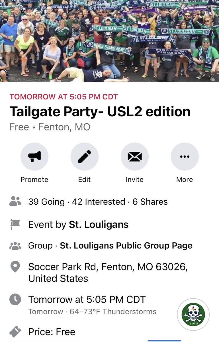 StLouligans's tweet photo. Don’t forget to join us tomorrow night. @SLSGsoccer kicks off their inaugural season in @USLLeagueTwo. Let’s make it loud! https://t.co/b0sY2K4Le3