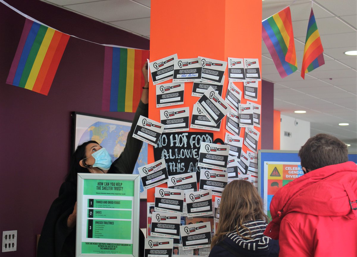 Highlands_JSY's tweet photo. Today we are celebrating the International Day Against Homophobia, Transphobia and Biphobia!
Staff and students have been signing the @stonewalluk #NoBystanders pledge, committing to never being a bystander to hateful language and abuse.
#beHCinspired #HighlandsJSY #IDAHOBIT https://t.co/WarudfOMSy