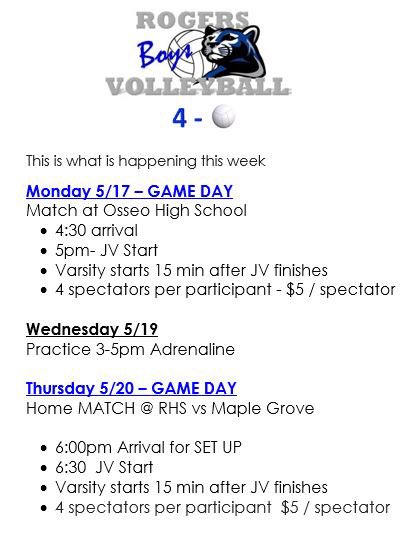 Rogers High School Boys Volleyball (@boys_rogers) on Twitter photo 