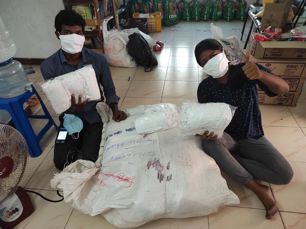 We continue to help in this war against covid because of YOUR support. 
Received 2000 numbers of "20 wash EU certified quality" masks fron one of our donors. 
Your donation matters. 
#tycl #fightingcovid #protectingpondicherry #winningovercovid #masksforprevention #stopthespread