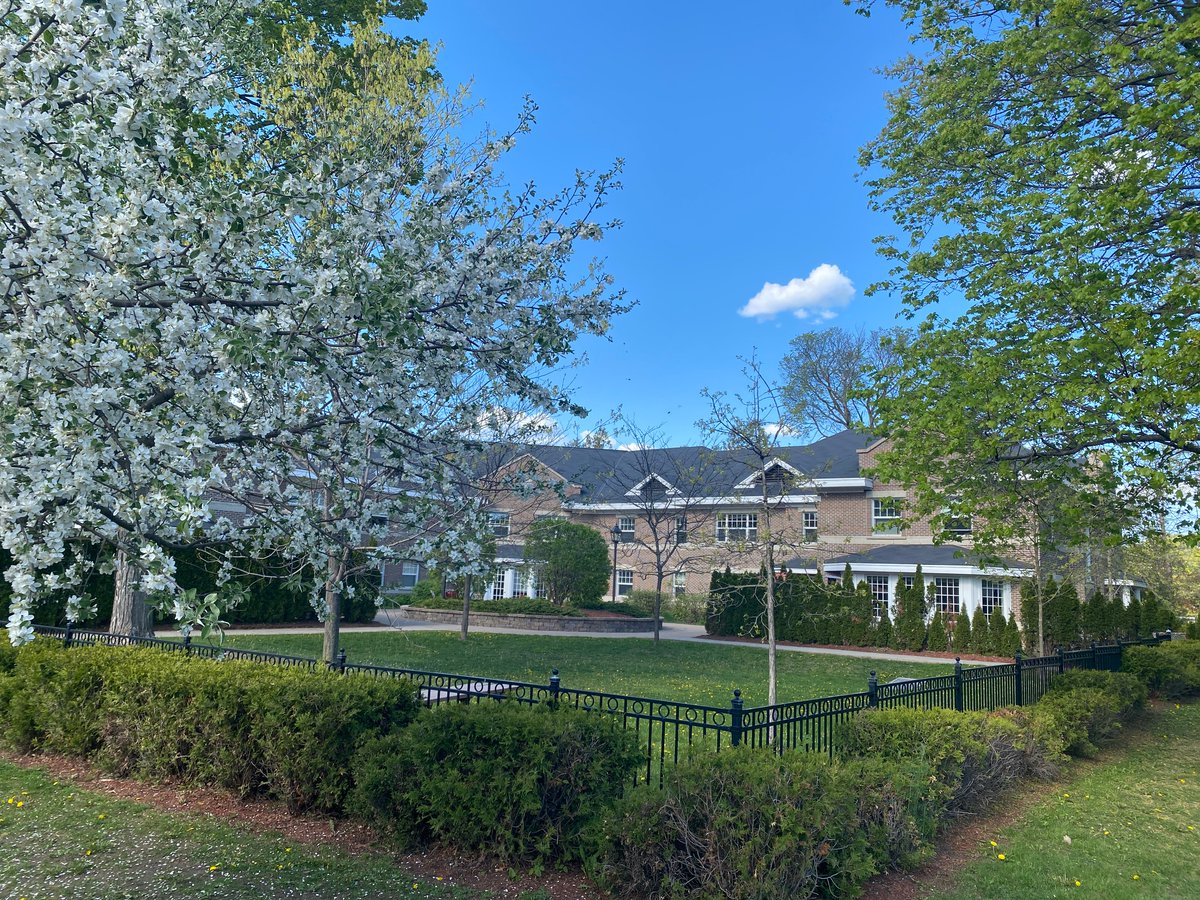 ashburycollege's tweet photo. Good afternoon, Ashbury! It's a beautiful spring day and our campus is in full bloom. Hope everyone has a good start to this short week. #springblossoms #springtimeincanada 🌷🌼🌸 https://t.co/gA1S2OM4GY
