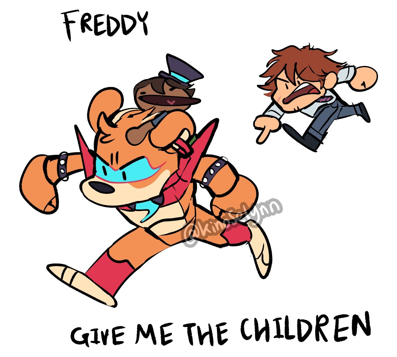 selyn❄️ on X: sb but it's an ending where freddy stays with gregory and  watches him grow up #fnaf  / X
