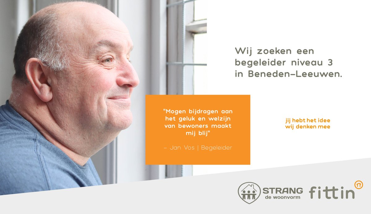 STRANG de woonvorm heeft plek voor een enthousiaste begeleider voor 24 uur per week. Samen met bewoners en familie maak je van hun huis een veilig thuis. 🧡
Zie strangdewoonvorm.nl en fittin.info/vacatures-fitt… voor meer informatie en om te solliciteren.