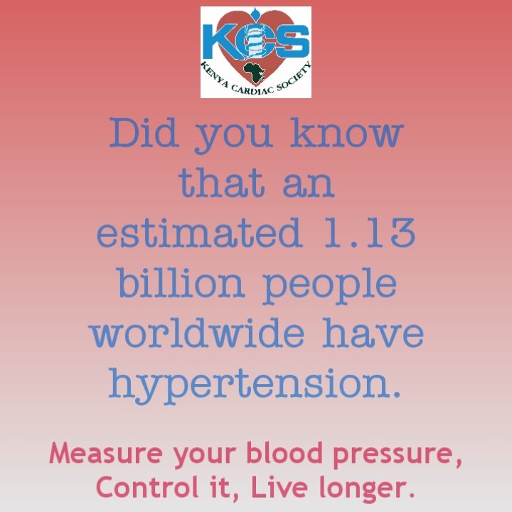 kenyacardiacs's tweet photo. Did you know that an estimated 1.13 billion people have hypertension globally?!!!
#Awareness #WorldHypertensionDay #WorldHypertensionDay2021 #pimapressure #maymeasure
@CrownHealthcare @NCDAK @MOH_Kenya @stowelink_inc @KenyaMedics_KMA @KenyaMedics_KMA @KNH_hospital https://t.co/zEMwZX4AbW