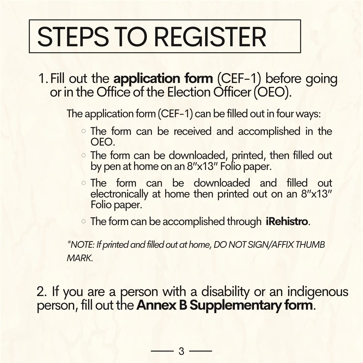 MCHSSC's tweet photo. With less than a year until the upcoming elections, it is important to take a stance and register to vote for our next leaders. 

Here are what you need to do to register for #Halalan2022 🥰 https://t.co/ALXOacQgHV