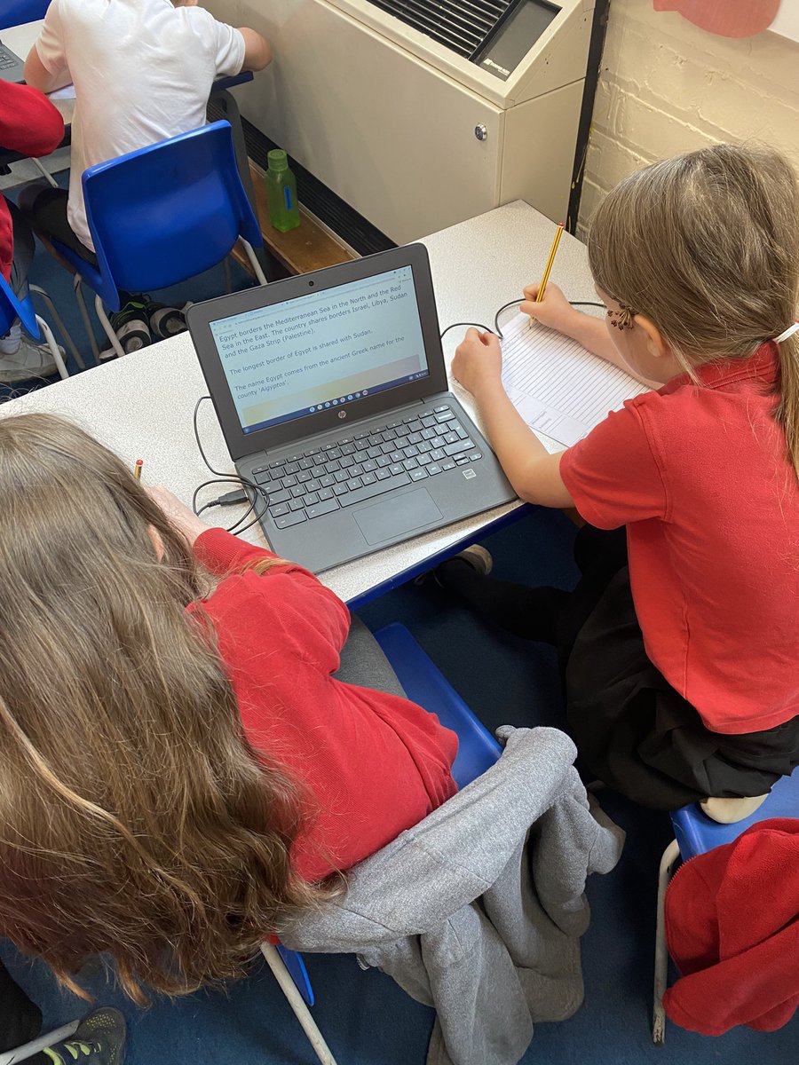 DringhousesPS's tweet photo. Class 7 have started their week with some research about modern and ancient Egypt using the Chrome books, later in the week they will be producing informative posters all about Egypt 🇪🇬. Watch this space for the end results! #DringEnglish #DringComputing https://t.co/dvPsFVInMM