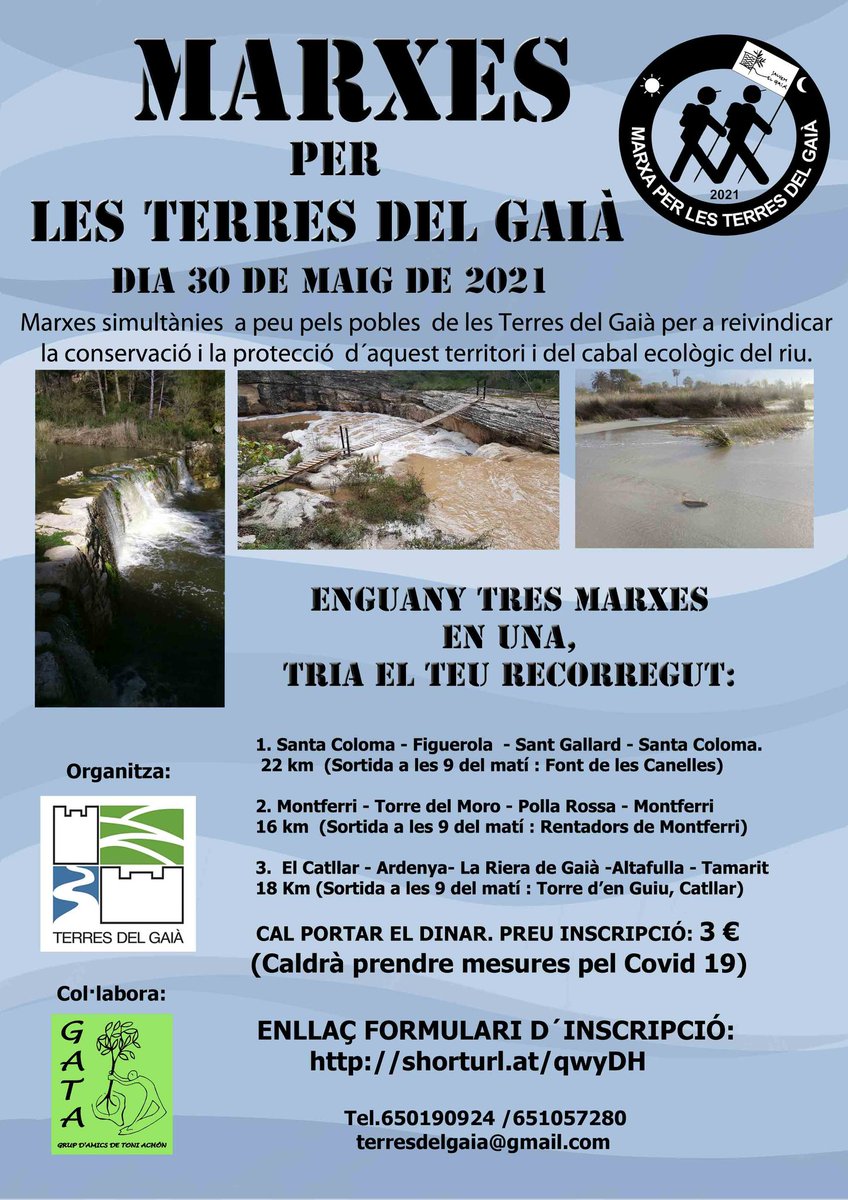 Hi tornem.a ser!Enguany una Marxa diferent! #TerresdelGaià