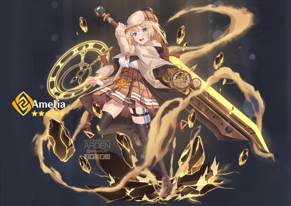 She's not geo because of "ground pound", she's geo because of the idiom "sands of time"

But yes, she will still ground pound our moms :C

Watson Amelia as a Genshin character

HololiveEN x Genshin Impact (5/5)

#GenshinImpact #ameliaRT