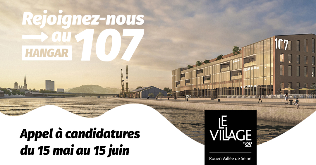 [REJOIGNEZ-NOUS AU 107 🚀]

👉Entrepreneur.e.s, dirigeant.e.s de #startup, faites-nous parvenir votre candidature avant le 15 juin pour rejoindre l'accélérateur le <a href="/VillageCA_Rouen/">Le Village by CA Rouen Vallée de Seine</a> et sa communauté de #startup et #partenaires !

🔗Infos et dossier ici : bit.ly/3oln8Kd