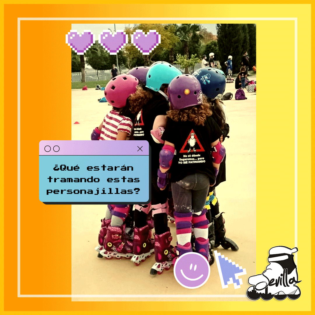 SevillaPatina's tweet photo. ¿Qué estarán tramando estas personajillas? ¡Vamos a por una nueva semana, patinador@s! 💪
#ClasesdePatinesenSevilla #EscuelasdePatinajeenSevilla #AprenderaPatinar con #SevillaPatina https://t.co/PDYx91bb3w
