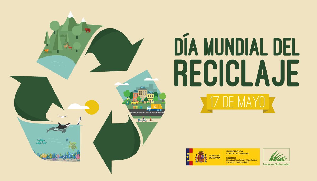 ♻️ Reciclar es un ejemplo de responsabilidad social y cuidado del #MedioAmbiente, dando una nueva vida a elementos y objetos que de otro modo serían desechados 🚮

#Reciclar es responsabilidad de todos 💪

#DíaMundialDelReciclaje #SemanaDeLaBiodiversidad