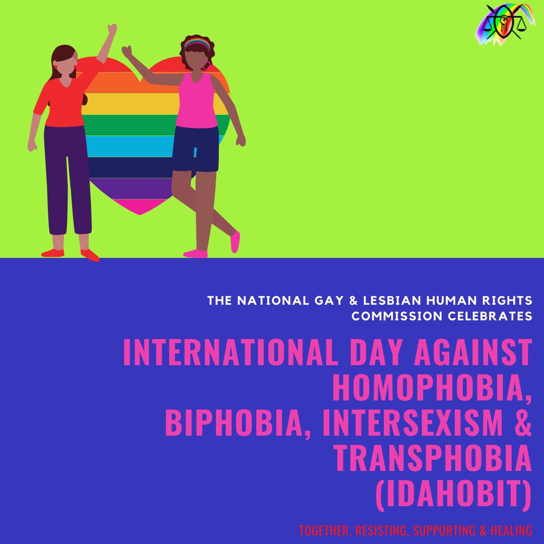 Happy #IDAHOBIT friends! We celebrate the LGBTQ citizenry for being pillars of support, love, healing &amp; resilience to each other through the turbulent &amp; trying times we face. 🌈 🌈 🌈 
#IDAHOBIT #Repeal162 #LoveIsHuman