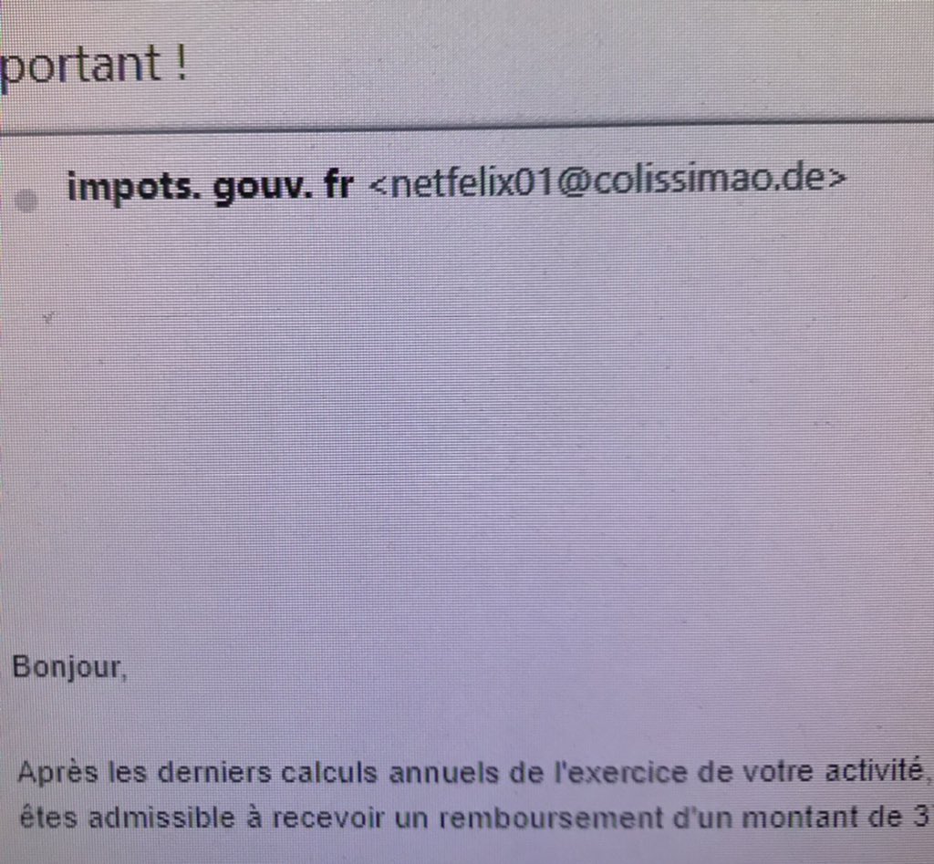NicoKluger's tweet image. Oh j’ai reçu un mail de @dgfip_officiel 😅 #soundslegit