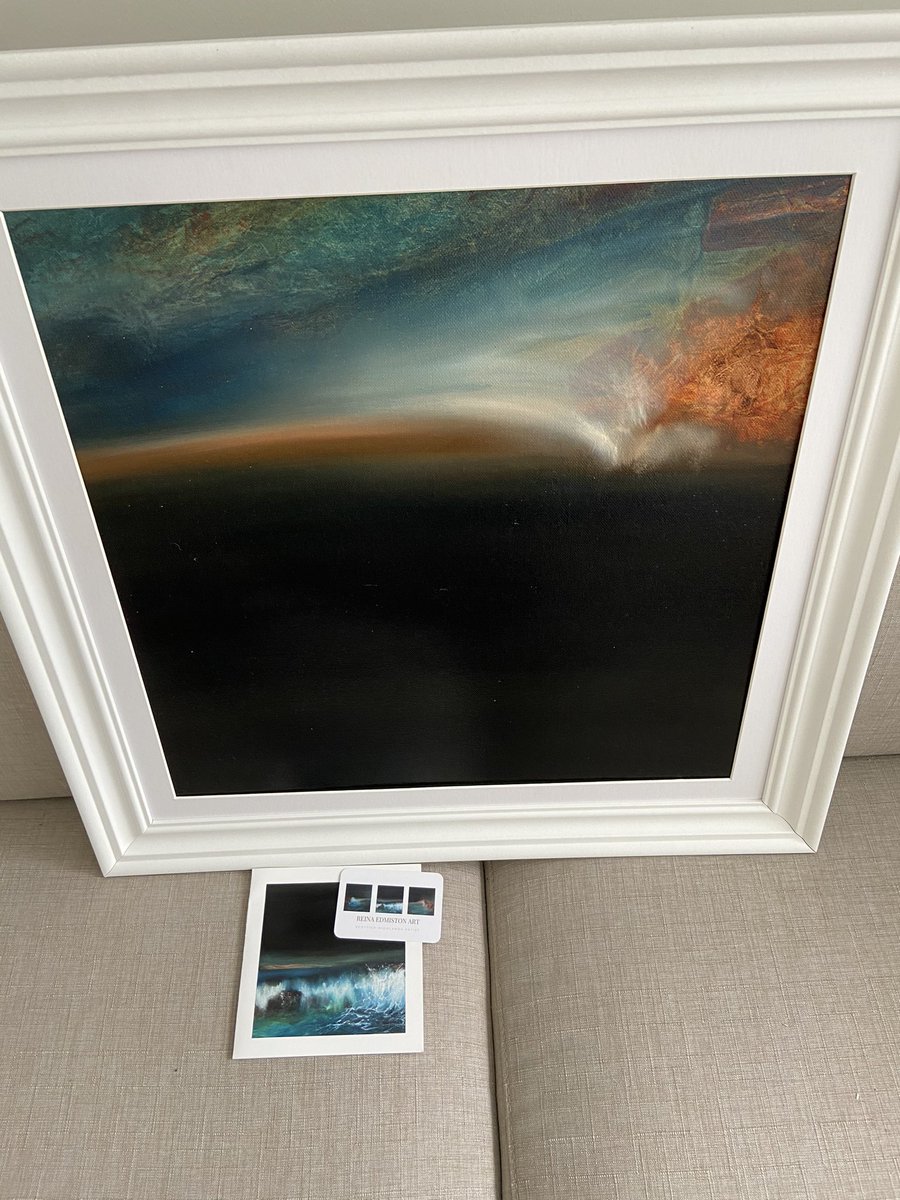 Beathhigh's tweet photo. Look what arrived today from @reinaedmiston  - stunning piece of Highland art! https://t.co/7HXTmi5fGt