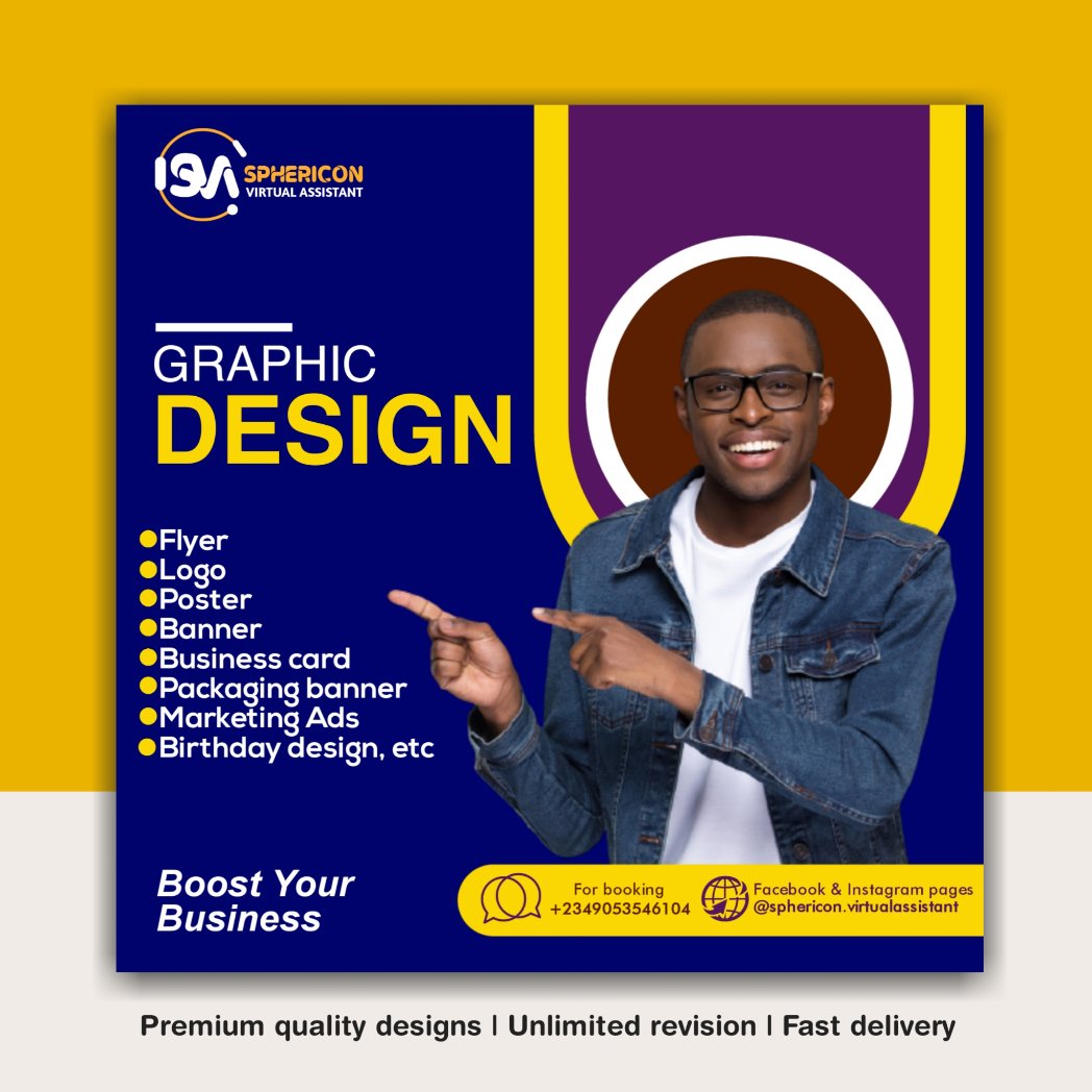 Make the best first impression with your design. Get a quality graphics today.

#DrAnu Shola Shotiere Samuel Chwukueze life and modakeke