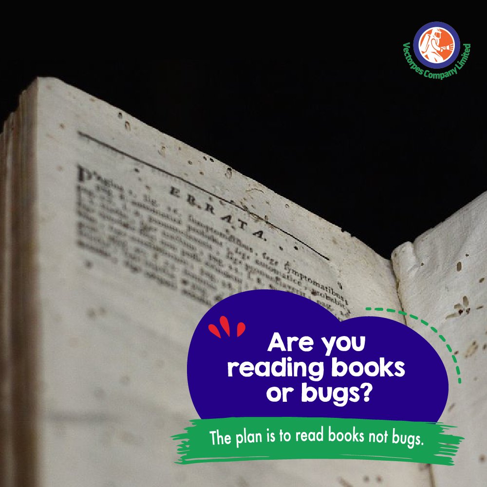 vectorpesgh's tweet image. Did you know your library is a potential safe space for bugs if you fail to fumigate that area?
Contact VectorPES for more information on this.👀

#Vectorpes 
#SafeAndEffective
#SafeAgain