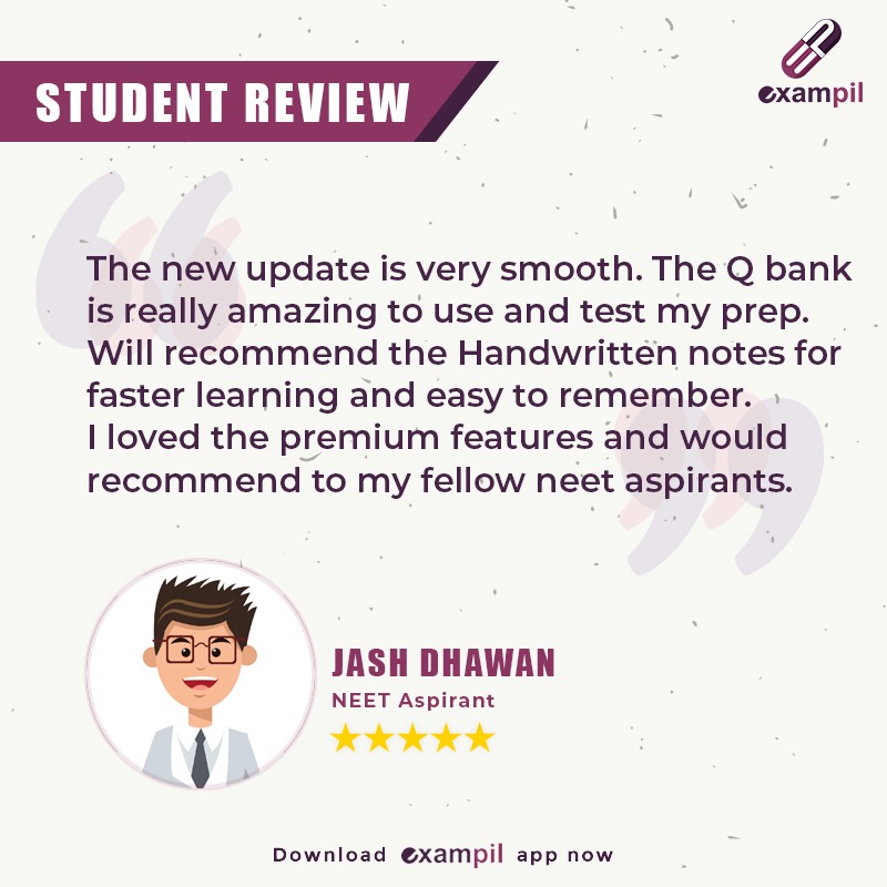 myexampil's tweet photo. Student Testimonial❤
Thank you for you kind words and appreciation. At Exampil we are working everyday to help you ace your NEET exam and secure a seat in your dream medical college.🩺

Experience the Exampil app yourself - Link in bio📝
#Exampil #review #testimonial #fivestar https://t.co/RwYNnI67sE