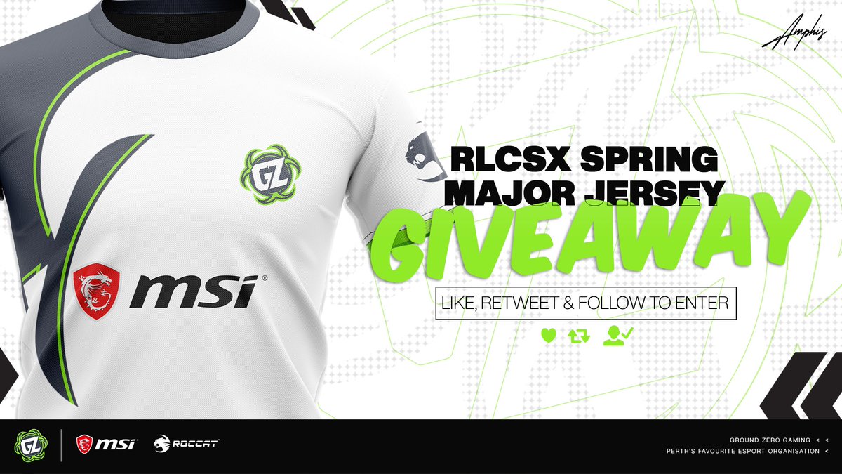 AmphisR's tweet photo. To celebrate our sweet victory in the recent #RLCSX Spring Major Championships, @GroundZeroOCE has supplied myself and my teammates some Jerseys to giveaway!

Like ❤️, Retweet ♻️ &amp; Follow both me and @GroundZeroOCE to enter

Giveaway ends 03/06/21 https://t.co/E6pqMNRzD4