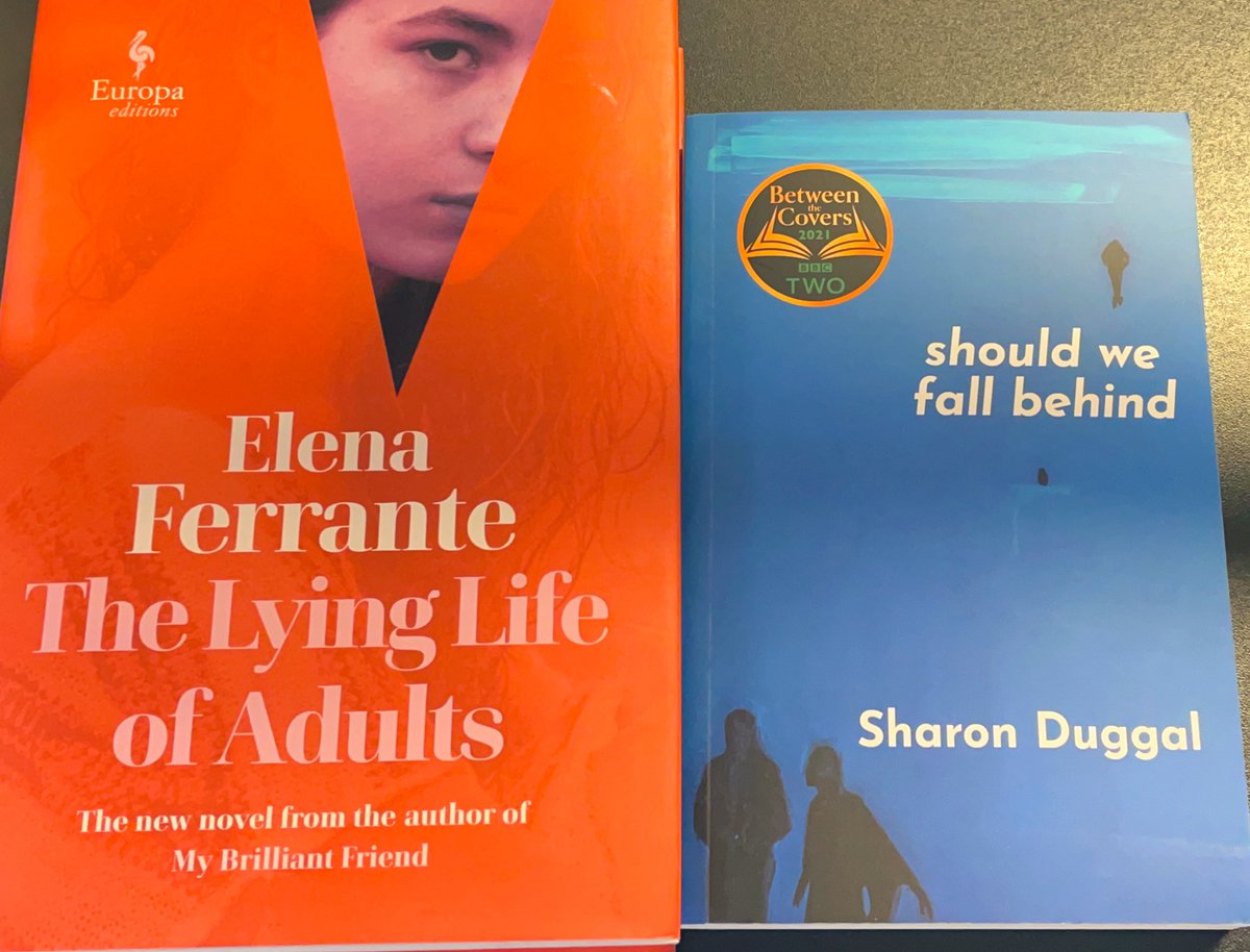 wstonesdurham's tweet photo. Tonight on #BetweenTheCovers there’s another couple of stellar picks (not including the many others that will be mentioned) with #ElenaFerrante @EuropaEditions The Lying Life of Adults and @MsSDuggal @Ofmooseandmen Should We Fall Behind - not to be missed! https://t.co/Wc1CCiZVn3