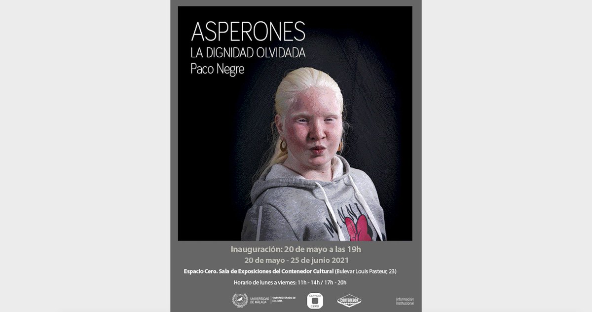 Exposición fotográfica: “Asperones: La dignidad olvidada" por Paco Negre. 20 de mayo a las 19 horas en la Sala de Exposiciones Espacio Cero. Contenedor Cultural <a href="/InfoUMA/">Universidad de Málaga</a> <a href="/ContenedorUMA/">Contenedor Cultural</a> @culturauma