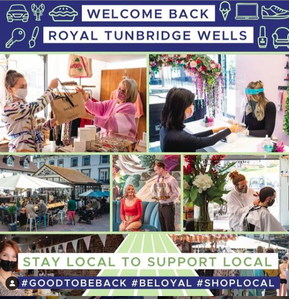 rtwtogether's tweet photo. What a fantastic day for all our businesses who had to wait this long to reopen their doors safely. WELCOME BACK 👋 We’ve missed you all and can’t wait to see you #welcomebacktw #goodtobeback #beloyal #shoplocal #royaltunbridgewells #may19th #sayhello #todaystheday #itswarminside https://t.co/8Je7AfEVi8