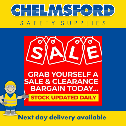 ChelmsfordSfty's tweet photo. Offering amazing savings of up to 80% off, our sale and clearance page is now live - don't miss out! 
Go to https://t.co/ocl5p0IccK 

#chelmsfordsafety #chelmsfordcharlie https://t.co/0Vhlc9SBQa