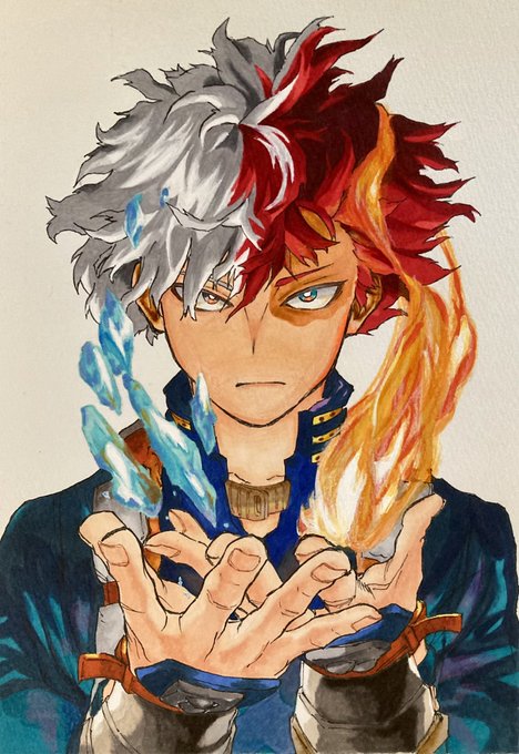 轟焦凍 「轟焦凍 #僕のヒーローアカデミア #模写 」|🌻ryo🍉のイラスト