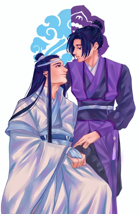 顔がいい… #魔道祖師 #江澄 #藍曦臣 #MDZS #イラスト好きな人と繋