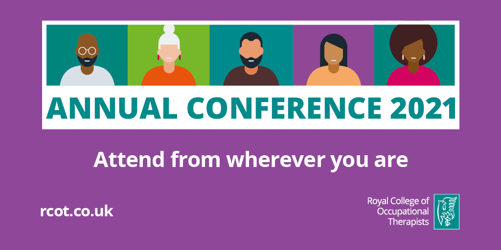 Did you know? If you’re a member of a national #occupationaltherapist professional body or organisation outside of the UK, you can attend our virtual Conference at our RCOT member rate. Discover what’s happening at #RCOT2021 and get your ticket: rcot.co.uk/annual-confere…