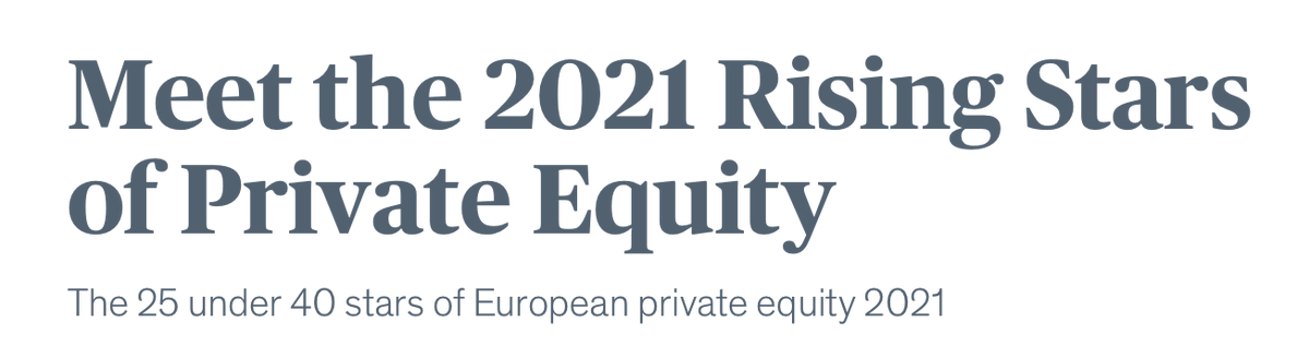 EQ_Corp's tweet photo. Meet the 2021 Rising Stars of #PrivateEquity - https://t.co/3qOTWv1SmB via @PrivateEquityN1 &amp; @FinancialNews #AnaCap https://t.co/bTK1ehwY3o