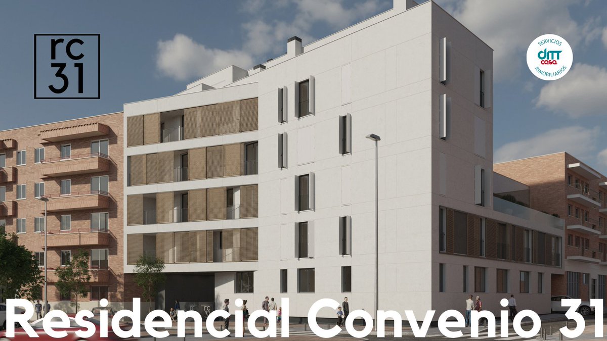 dittcasa's tweet photo. #ResidencialConvenio31 🏘, donde se junta la #calidad, el #diseño, la #sostenibilidad y la #transparencia
23 viviendas de 1-2 dormitorios y #áticos
Desde 179.000 €. Áticos desde 220.000 €
#rc31 #dittcasa #seguimoscuidandodeti #gaztambide #argüelles #palacio #puentedevallecas https://t.co/wBI6wo5oLC