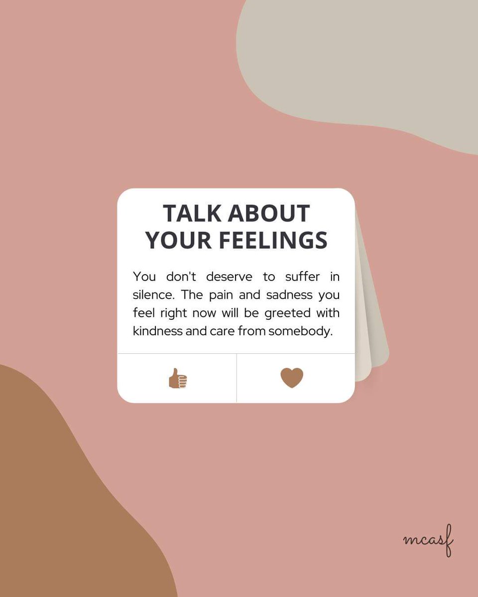 shewritespdf's tweet photo. Don't be scared, my dear. You don't need to face it alone. There is always someone ready to listen. Expressing your feelings leads you to healthier and stronger relationships with others and most especially, with yourself. 

https://t.co/73S101FGYl https://t.co/bKRM103Ue8