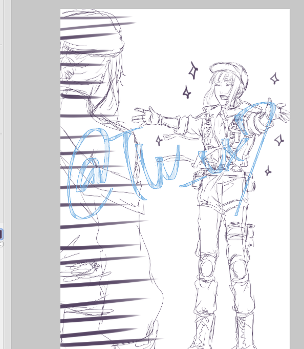 ちょっと急ぎすぎていろいろあれだけど🏹と👑様も描きたかったぁ…
のでこちらもザッとぉ…← 