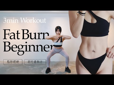 3分で脂肪燃焼 ！初心者向け 3min fat burn workout for beginners / 3分鐘燃脂運動 sfd-labo.com/entry-76325/