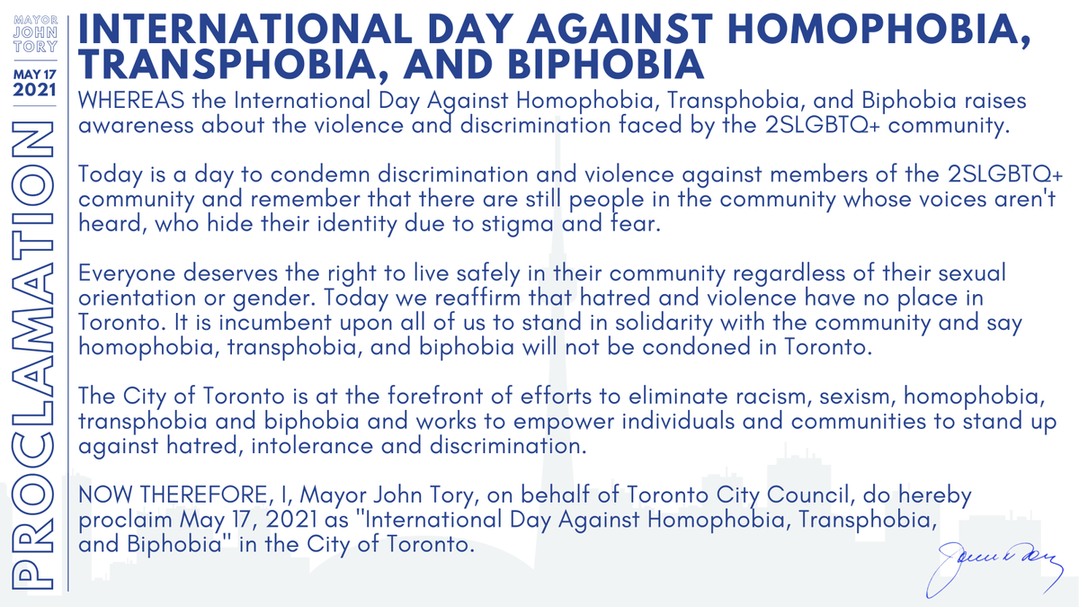 John Tory tweet media