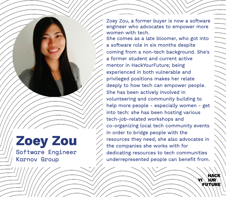 @zoeyzou0117 almost needs no introduction on this Twitter feed, but we're doing it anyway! :) She'll be part of our event about Women in Tech on May 20th! (moderated by @AndaCiob)

--> Still some spots available: lnkd.in/eGDG4sz

#womenintech #diversityandinclusion
