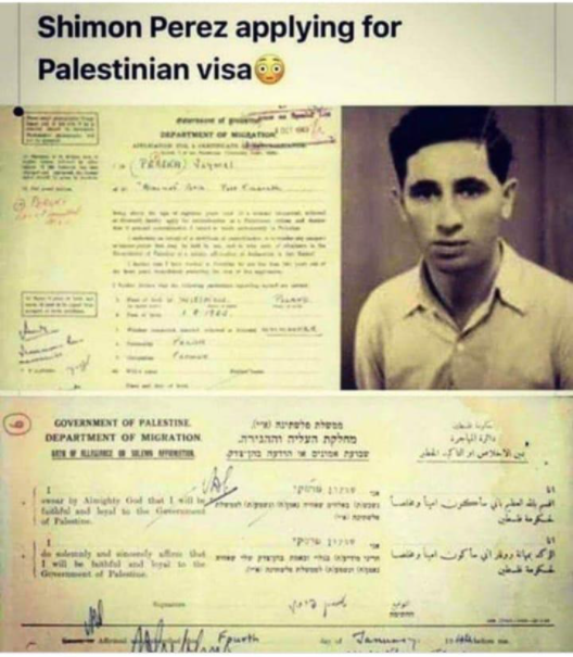 Waref12336624's tweet photo. @AIPAC Shemon Perez come to #Palestine using a visa and then settle ! 
To know who defend his land and who is the killer https://t.co/ZyZtAxEPH3