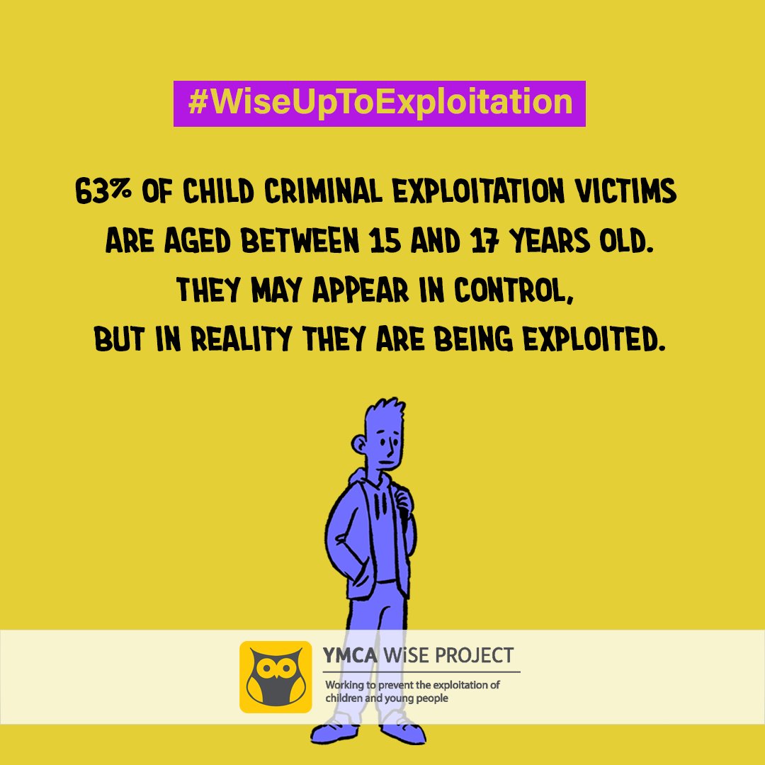TheWiSEProject's tweet image. A survey found that 96% of people that took part would see children and teens under the age of 18 as victims if they were dealing drugs ⚠️

It is imperative that we see beyond the fake image portrayed by these young victims.

For more ℹ️ 📲⁠
ymcadlg.org/wise-up-to-exp…