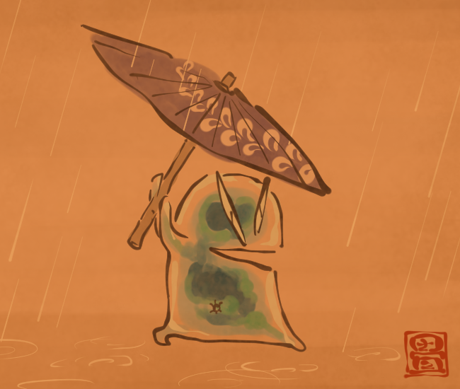 畳百鬼夜行絵巻のtwitterイラスト作品